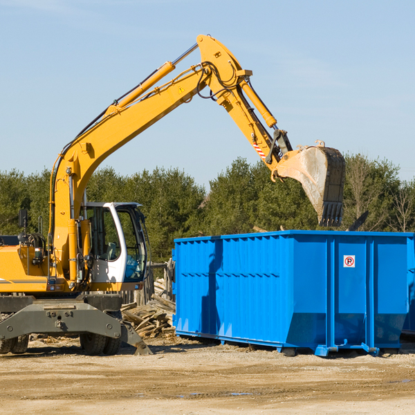 what size residential dumpster rentals are available in Cressona PA